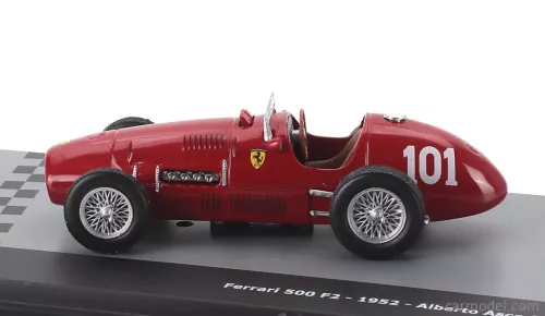 FERRARI  F2  500 N 101 WORLD CHAMPION SEASON 1952 ALBERTO ASCARI - CON VETRINA - WITH SHOWCASE  RED