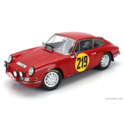   PORSCHE  911S 2.0L COUPE N 219 3rd RALLY MONTECARLO 1967 VIC ELFORD - DAVID STONE  RED