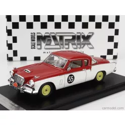 STUDEBAKER  POWER HAWK N 55 RALLY TULIP 1956  RED WHITE