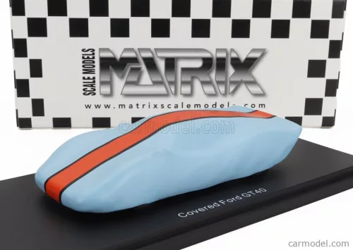 FORD USA  UNDER COVER - GT40 RACE VERSION 1966  LIGHT BLUE ORANGE