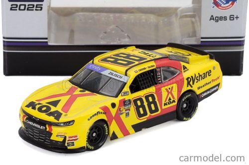 CHEVROLET  CAMARO TEAM KOA RV SHARE N 88 NASCAR CUP SERIES 2025 CONNOR ZILISCH  YELLOW RED