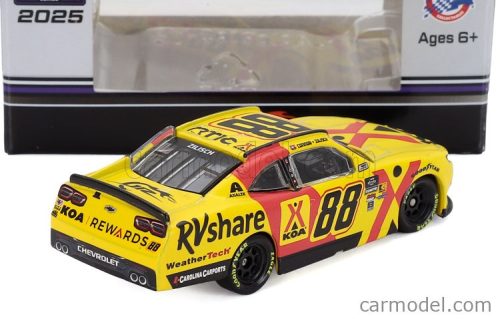 CHEVROLET  CAMARO TEAM KOA RV SHARE N 88 NASCAR CUP SERIES 2025 CONNOR ZILISCH  YELLOW RED