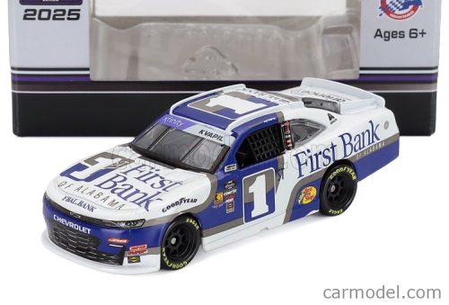 CHEVROLET  CAMARO TEAM FIRST BANK N 1 NASCAR CUP SERIES 2025 CARSON KVAPIL  WHITE BLUE