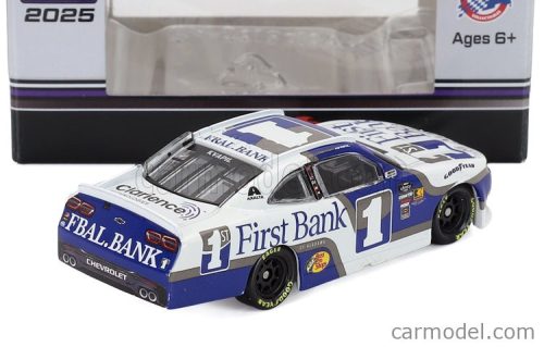 CHEVROLET  CAMARO TEAM FIRST BANK N 1 NASCAR CUP SERIES 2025 CARSON KVAPIL  WHITE BLUE