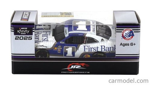 CHEVROLET  CAMARO TEAM FIRST BANK N 1 NASCAR CUP SERIES 2025 CARSON KVAPIL  WHITE BLUE