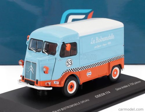 CITROEN  TYPE HY VAN N 53 BISTROMOBILE GRUAU 1971  LIGHT BLUE ORANGE WHITE