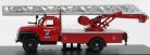 OPEL  BLITZ TRUCK SCALA FREIWILLIGE FEUERWEHR 1952 - FIRE ENGINE - VIGILI DEL FUOCO  RED SILVER