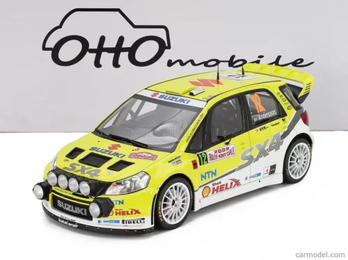 SUZUKI  SX4 WRC (night version) N 12 RALLY MONTECARLO 2008 GUNNAR ANDERSSON - JONAS ANDERSSON  YELLOW WHITE