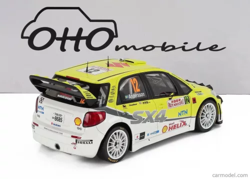 SUZUKI  SX4 WRC (night version) N 12 RALLY MONTECARLO 2008 GUNNAR ANDERSSON - JONAS ANDERSSON  YELLOW WHITE