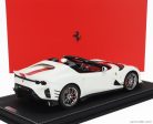FERRARI  812 COMPETIZIONE A SPIDER 2022 - CON VETRINA - WITH SHOWCASE  BIANCO ITALIA - MATT WHITE RED