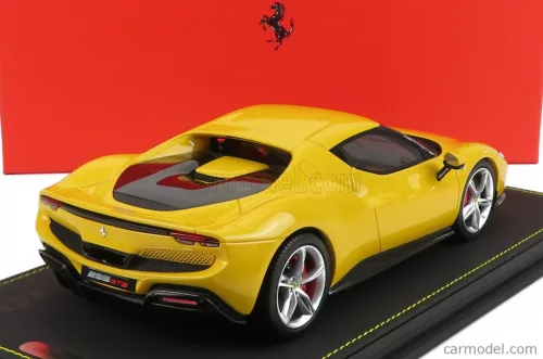 FERRARI  296 GTB HYBRID 830HP V6 2021 - CON VETRINA - WITH SHOWCASE  GIALLO MODENA - YELLOW