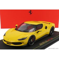   FERRARI  296 GTB HYBRID 830HP V6 2021 - CON VETRINA - WITH SHOWCASE  GIALLO MODENA - YELLOW
