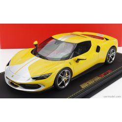   FERRARI  296 GTB ASSETTO FIORANO 2022 - CON VETRINA - WITH SHOWCASE  GIALLO MODENA - YELLOW SILVER