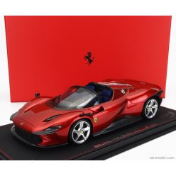   FERRARI  DAYTONA SP3 OPEN ROOF ICONA 2022 - CON VETRINA - WITH SHOWCASE  ROSSO MAGMA - RED MET
