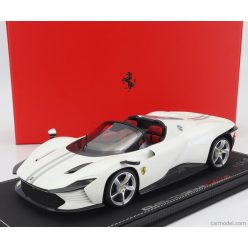   FERRARI  DAYTONA SP3 OPEN ROOF ICONA 2022 - CON VETRINA - WITH SHOWCASE  BIANCO ITALIA - WHITE