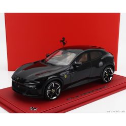   FERRARI  PUROSANGUE SUV 2022 - CON VETRINA - WITH SHOWCASE  NERO PUROSANGUE - BLACK MET