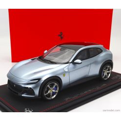   FERRARI  PUROSANGUE SUV 2022 - CON VETRINA - WITH SHOWCASE  GRIGIO ALLOY - BLUE GREY MET