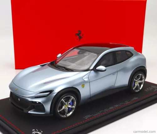 FERRARI  PUROSANGUE SUV 2022 - CON VETRINA - WITH SHOWCASE  GRIGIO ALLOY - BLUE GREY MET