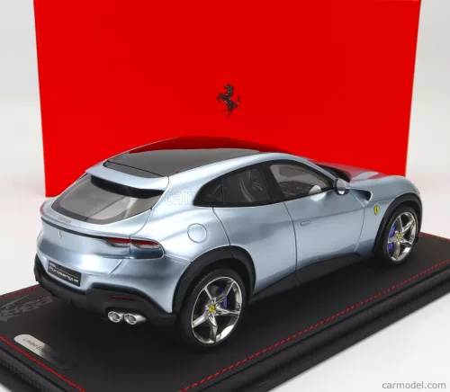 FERRARI  PUROSANGUE SUV 2022 - CON VETRINA - WITH SHOWCASE  GRIGIO ALLOY - BLUE GREY MET