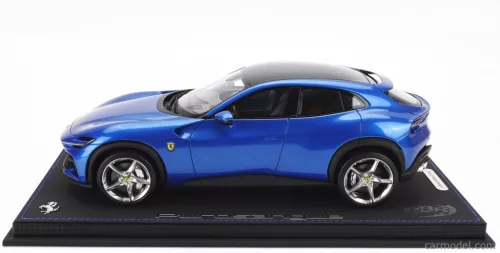 FERRARI  PUROSANGUE SUV 2022 - CON VETRINA - WITH SHOWCASE  BLU CORSA - BLUE MET