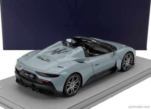 MASERATI  MC20 CIELO SPIDER 2022 - CON VETRINA - WITH SHOWCASE  ACQUAMARINA - LIGHT BLUE MET