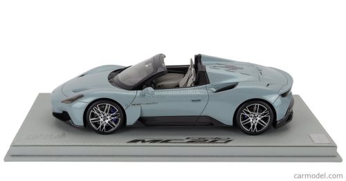 MASERATI  MC20 CIELO SPIDER 2022 - CON VETRINA - WITH SHOWCASE  ACQUAMARINA - LIGHT BLUE MET