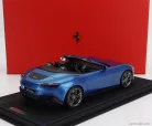 FERRARI  ROMA SPIDER OPEN 2020 - CON VETRINA - WITH SHOWCASE  BLU CORSA - BLUE MET