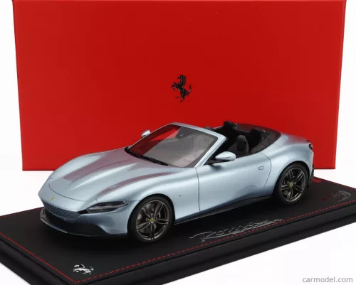 FERRARI  ROMA SPIDER OPEN 2020 - CON VETRINA - WITH SHOWCASE  GRIGIO ALLOY - GREY