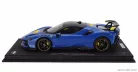 FERRARI  SF90 XX STRADALE 2024 - CON VETRINA - WITH SHOWCASE  AZZURRO DINO - LIGHT BLUE BLACK YELLOW