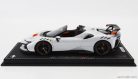FERRARI  SF90 XX STRADALE SPIDER 2024 - CON VETRINA - WITH SHOWCASE  BIANCO ARTICO - WHITE MET ORANGE BLACK