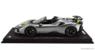 FERRARI  SF90 XX STRADALE SPIDER 2024 - CON VETRINA - WITH SHOWCASE  GRIGIO COMPETIZIONE - GREY YELLOW BLACK