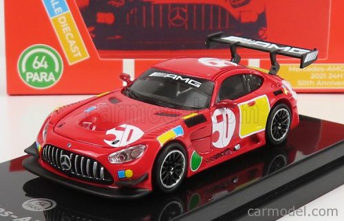 MERCEDES BENZ  AMG GT3 EVO N 50 - 50th ANNIVERSARY RED PIG LIVERY 2022  RED