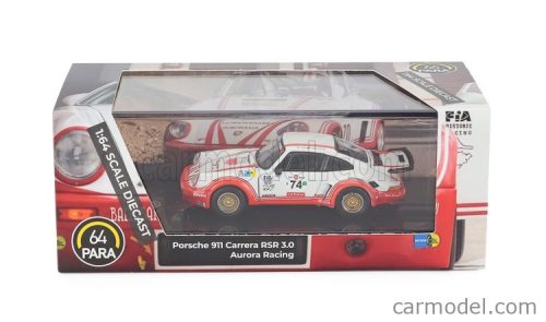 PORSCHE  911 CARRERA RSR 3.0 COUPE TEAM AURORA RACING N 74 1974  WHITE RED