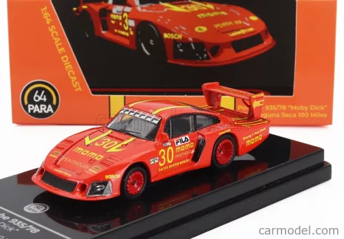 PORSCHE  935/78-81 3.2L TURBO MOBY DICK TEAM MOMO PENTHOUSE N 30 100 MILES LAGUNA SECA 1981 GIANPIERO MORETTI  RED YELLOW
