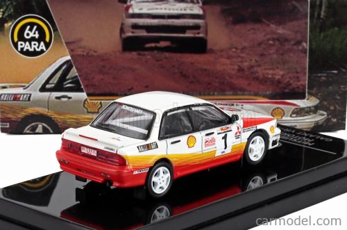 MITSUBISHI  GALANT VR-4 N 1 RALLY MALAYSIA 1991 ROSS DUNKERTON - FRED GOCENTAS  WHITE ORANGE