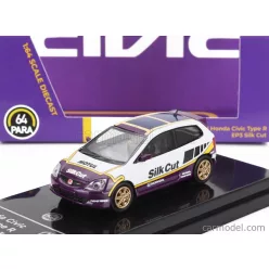 HONDA  CIVIC TYPE R EP3 SILK CUT RACING 2001  WHITE PURPLE
