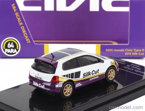 HONDA  CIVIC TYPE R EP3 SILK CUT RACING 2001  WHITE PURPLE