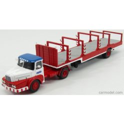   UNIC  IZOARD TRUCK SEMI-REMORQUE 1958 - SABINE RANCY CIRQUE - CIRCUS  WHITE RED BLUE