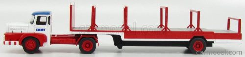 UNIC  IZOARD TRUCK SEMI-REMORQUE 1958 - SABINE RANCY CIRQUE - CIRCUS  WHITE RED BLUE
