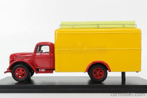 FORD USA  TRUCK VAN POISSY LABOUAL CIRCUS PINDER 1951  RED YELLOW