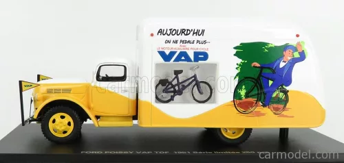 FORD USA  TRUCK VAN POISSY VAP TDF 1951  YELLOW WHITE