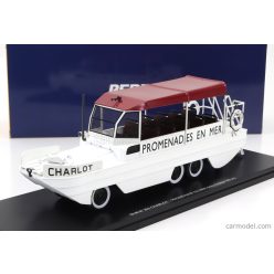   GMC  DUKW CCKW 353 CHARLOT TRUCK BOAT PROMENADES EN MER ANFIBIO GOMMATO 3-ASSI 1965  WHITE RED