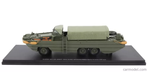 GMC  DUKW CCKW 353 TRUCK BOAT USA ARMY WITH ACCESSORIES ANFIBIO GOMMATO 3-ASSI 1944  MILITARY GREEN