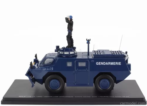 BERLIET  VXB 170 VBRG ANFIBIO BLINDATO GENDARMERIE SAINT SOLINE WITH FIGURE POLICE GENDARMES 1974  BLUE