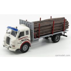   PEGASO  Z202 DIESEL TRUCK TRASPORTES DEL MAZO 1956 - TRASPORTO TRONCHI  WHITE GREY WOOD