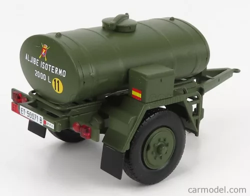 TRAILER  RIMORCHIO TANKER 2000 LITRE  MILITARY GREEN