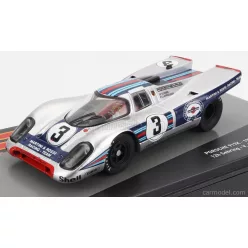   PORSCHE  917K 4.9L TEAM MARTINI RACING N 3 WINNER 12h SEBRING 1971 VIC ELFORD - GERARD LARROUSSE  SILVER BLUE