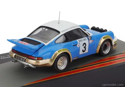 PORSCHE  911 SC 3.0L GITANES (night version) N 3 WINNER RALLY MONTECARLO 1978 JEAN PIERRE NICOLAS - VINCENTE LAVERNE  BLUE WHITE