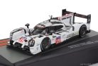PORSCHE  919 HYBRID 2.0L TURBO V4 TEAM PORSCHE N 19 WINNER 24h LE MANS 2015 EARL BAMBER - NICK TANDY - NICO HULKENBERG  WHITE GREY BLACK