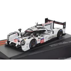   PORSCHE  919 HYBRID 2.0L TURBO V4 TEAM PORSCHE N 19 WINNER 24h LE MANS 2015 EARL BAMBER - NICK TANDY - NICO HULKENBERG  WHITE GREY BLACK